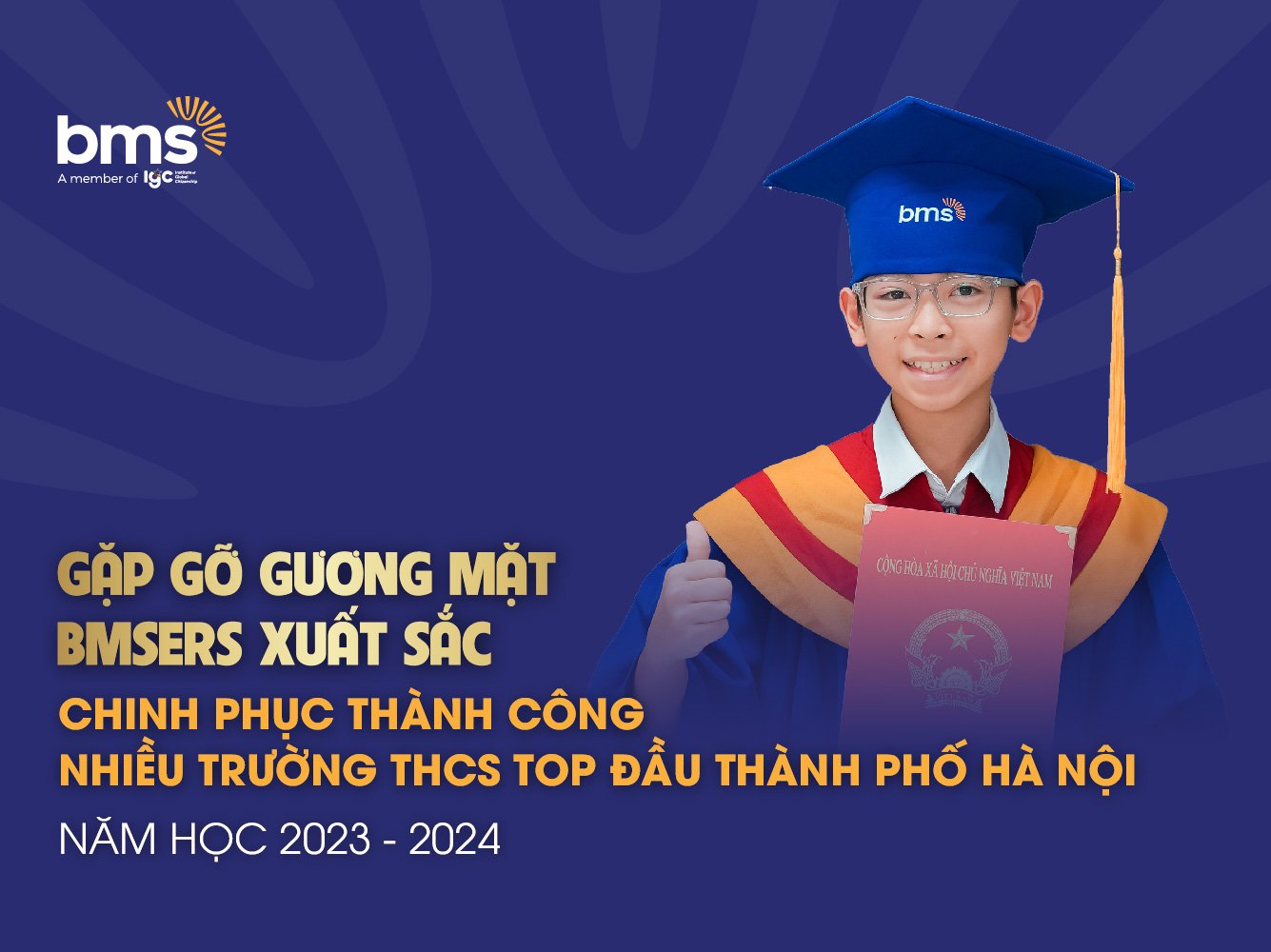 Gặp gỡ những gương mặt BMSers xuất sắc chinh phục thành công nhiều trường THCS top đầu TP. Hà Nội